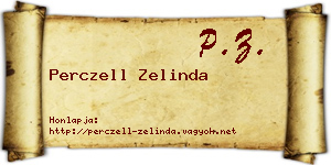 Perczell Zelinda névjegykártya